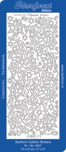 Starform stickervel kerst goud 8507 (Locatie: H181)