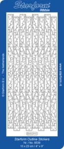 Starform stickervel kerststerren goud 8539 (Locatie: C256)