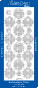 Starform stickervel zilver 1079 (Locatie: f128)