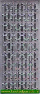 Starform stickervel zilver geloof 882 (Locatie: L90)