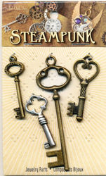 Steampunk bedels sleutels STEAM025 (Locatie: K3)