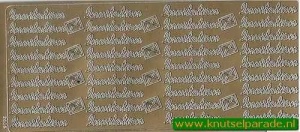 Stickervel goud Invitation 2605 (Locatie: E189)
