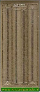 Stickervel goud rand DD6573 (Locatie: K215)