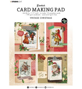 Studio Light stansblok Card Making Pad Vintage Christmas Essentials nr.10 SL-ES-CMP10