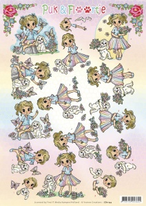 Yvonne Creations knipvel Puk en Floortje CD11143 (Locatie: 2831)