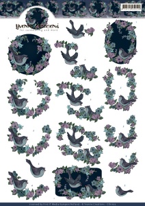 Yvonne Creations knipvel vogels CD11102 (Locatie: 1536)