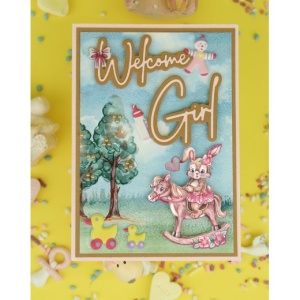 Yvonne Creations snijmal Welcome Baby YCD10300 (Locatie: i550)