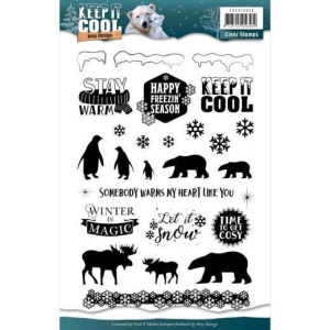 Amy Design Clear Stamp Keep it cool ADCS10056 (Locatie: H384)