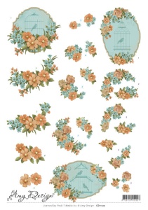 Amy Design knipvel bloemen CD11127 (Locatie: 2728)