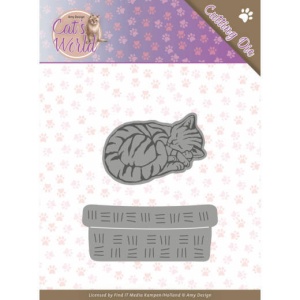 Amy Design snijmal Sleeping Cat ADD10188 (Locatie: M036)