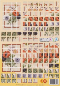 Card deco knipvel bloemen bloxxx BLX10011 (Locatie: 0528)