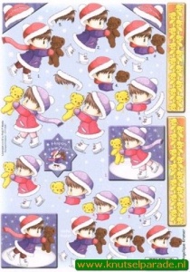 Card Deco knipvel winter CD10087 (Locatie: 5738)