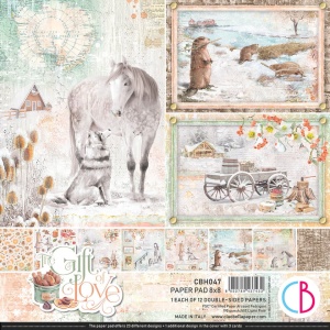 Ciao Bella, Paper Pad, 20x20cm, The Gift of Love, CBH047
