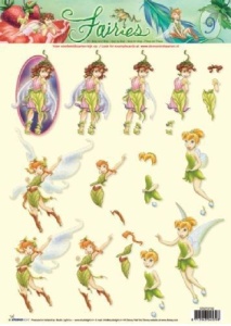 Disney Fairies - 3DA4 Stap voor Stap Knipvel STAPDF09 (Locatie: 1740)