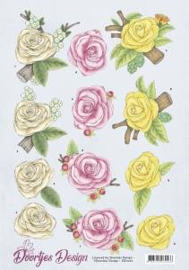 Doortjes Design knipvel bloemen CD11247 (Locatie: 4834)