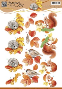 Jeanine's Art knipvel herfst dieren CD10796 (Locatie: 4306)