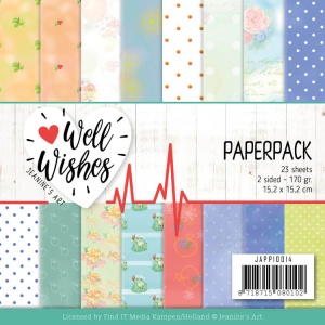 Jeanine's Art, Paperpack, 15,2 x 15,2 cm, Well Wishes, JAPP10014