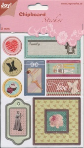 Joy! Chipboard stickers 2 mm. dik 6013/1455 (Locatie: 1469)