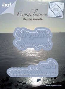 Joy! snijstencil condoleance 6002/0241 (Locatie: i592)