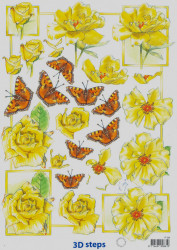 Knipvel bloemen & vlinders IT399 (Locatie: 2221)