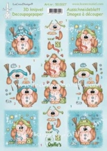 Le Crea knipvel Owlie Let it snow 500027 (Locatie: 4410)