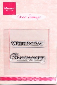 Marianne Design Clear stamp Weddingday/Anniversary CS0886 (Locatie: NN026)