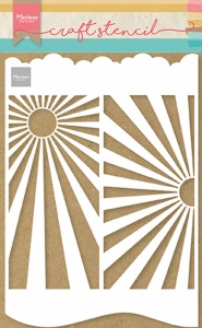 Marianne Design Craft stencil A4 Slimline Sunburst PS8080 (Locatie: 0922)