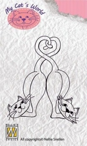 Nellie Snellen Clear Stamps Cats Marriage CW004 (Locatie: NN034)