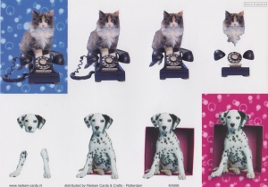 Nielsen Cards knipvel katten en honden KA006 (Locatie: 2614)