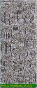 Starform sticker glitter zilver/goud 7029 (Locatie: i319 )