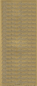Starform sticker goud Herzliche Anteilnahme 420 (Locatie: L103)