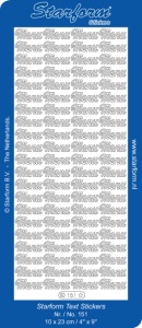 Starform sticker goud menu 151 (Locatie: T154)