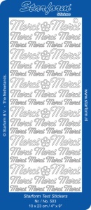 Starform sticker goud Merci 503 (Locatie: F155)