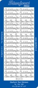 Starform sticker goud opkikkertje 249 (Locatie: J366)
