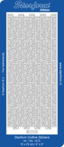 Starform sticker goud randje 1273 (Locatie: L214)