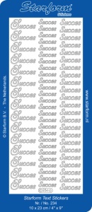 Starform sticker goud succes 234 (Locatie: KK190)