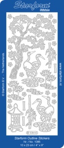 Starform stickervel goud Japans 1086 (Locatie: S73)