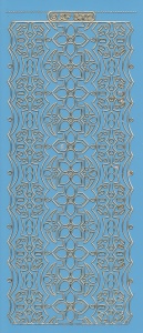 Stickervel blauw/goud XP6902 (Locatie: K102)