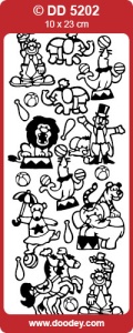 Stickervel goud circus DD5202 (Locatie: C223)