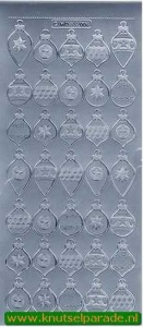 Stickervel zilver kerst MD357006 (Locatie: E072 )