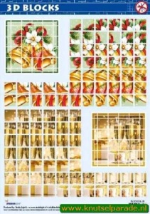 Studio Light 3D blocks stansvel kerst SL06 (Locatie: 1748)
