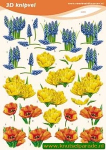 Voorbeeldkaarten knipvel bloemen 2190 (Locatie: 4820)