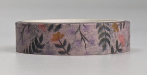 Washi tape bloemetjes, 3m lang, 10mm breed