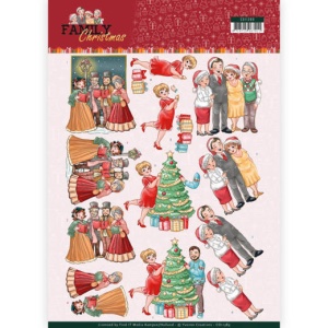 Yvonne Creations knipvel kerstmis met de familie CD11389 (Locatie: 5564)