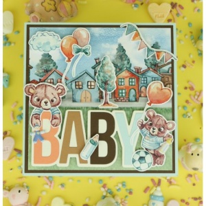 Yvonne Creations snijmal Welcome Baby YCD10300 (Locatie: i550)