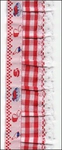 1 meter keuken rand band rood 98545/1 (Locatie: 4RR11 )