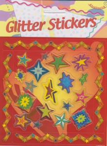 Abstracta glitter stickers sterren (Locatie: 0922)