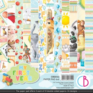 Ciao Bella, Paper Pad, 15x15cm, My First Year, CBQ042