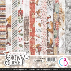 Ciao Bella, Paper Pad, 15x15cm, Snowy Day, CBQ048