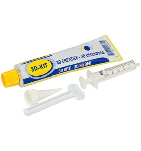Collall 3D-Kit siliconen lijm 80 ml set met sleutel en pipet